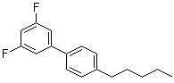 3,5-Difluoro-4'-pentyl-1,1'-biphenyl molecular structure (CAS 137528-89-3)