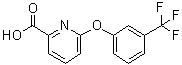 structure of CAS# 137640-84-7, 6-[3-(Trifluoromethyl)phenoxy]-2-pyridinecarboxylic acid