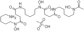 结构式 CAS# 138-14-7, 甲磺酸去铁胺; 甲磺酸去铁敏; 甲磺酸除铁灵