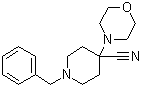 4-(4-Morpholinyl)-1-(phenylmethyl)-4-piperidinecarbonitrile molecular structure (CAS 13801-04-2)