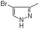 4-Bromo-3-methylpyrazole molecular structure (CAS 13808-64-5)