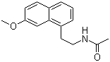 结构式 CAS# 138112-76-2, 阿戈美拉汀; N-[2-(7-甲氧基萘-1-基)乙基]乙酰胺