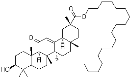 Stearyl glycyrrhetinate molecular structure (CAS 13832-70-7)