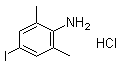 structure of CAS# 138385-59-8, 4-Iodo-2,6-dimethylbenzenamine hydrochloride;4-Iodo-2,6-dimethylaniline hydrochloride