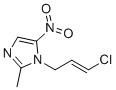 structure of CAS# 1384752-15-1, Ornidazole Impurity 1;1-[(2E)-3-Chloro-2-propen-1-yl]-2-methyl-5-nitro-1H-imidazole