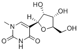 structure of CAS# 13860-38-3, N1-Methyl-pseudouridine;5-[(2S,3R,4S,5R)-3,4-Dihydroxy-5-(hydroxymethyl)oxolan-2-yl]-1-methylpyrimidine-2,4-dione