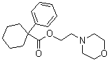structure of CAS# 138847-85-5, 1-Phenylcyclohexanecarboxylic acid 2-(4-morpholinyl)ethyl ester;PRE 084