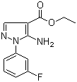 结构式 CAS# 138907-70-7, 5-氨基-1-(3-氟苯基)-1H-吡唑-4-羧酸乙酯