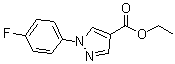 结构式 CAS# 138907-73-0, 1-(4-氟苯基)-1H-吡唑-4-羧酸乙酯