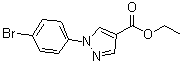 1-(4-Bromophenyl)-1H-pyrazole-4-carboxylic acid ethyl ester molecular structure (CAS 138907-76-3)