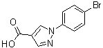 结构式 CAS# 138907-85-4, 1-(4-溴苯基)-1H-吡唑-4-羧酸