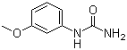structure of CAS# 139-77-5, N-(3-Methoxyphenyl)urea;3-Methoxyphenylurea