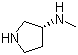 structure of CAS# 139015-33-1, (R)-N-Methylpyrrolidin-3-amine;(R)-3-(Methylamino)pyrrolidine