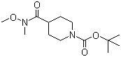 structure of CAS# 139290-70-3, 1-Boc-4-[methoxy(methyl)carbamoyl]piperidine;tert-Butyl 4-[methoxy(methyl)carbamoyl]piperidine-1-carboxylate