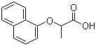 structure of CAS# 13949-67-2, 2-(1-Naphthalenyloxy)propanoic acid