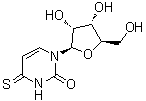 结构式 CAS# 13957-31-8, 4-硫代尿苷