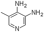 structure of CAS# 13958-86-6, 5-Methyl-3,4-pyridinediamine;3,4-Diamino-5-methylpyridine