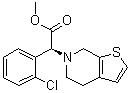 structure of CAS# 1396841-05-6, (alphaS)-alpha-(2-Chlorophenyl)-4,7-dihydro-thieno[2,3-c]pyridine-6(5H)-acetic acid methyl ester
