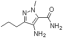 structure of CAS# 139756-02-8, 4-Amino-1-methyl-3-propyl-5-pyrazolecarboxamide;4-Amino-2-methyl-5-propyl-2H-pyrazole-3-carboxamide