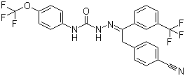 结构式 CAS# 139968-49-3, 氰氟虫腙