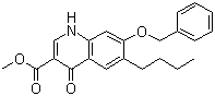 结构式 CAS# 13997-19-8, 甲氧苄喹酯; 苄氧丁喹酮酯; 苄氧喹甲酯