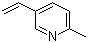 结构式 CAS# 140-76-1, 2-甲基-5-乙烯基吡啶