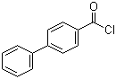 structure of CAS# 14002-51-8, 4-Biphenylcarbonyl chloride;4-Phenylbenzoyl chloride