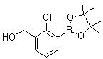 结构式 CAS# 1400755-07-8, 2-氯-3-(羟甲基)苯硼酸频哪醇酯