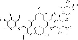 Tylosin molecular structure (CAS 1401-69-0)