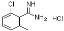 structure of CAS# 1402672-54-1, 2-Chloro-6-methylbenzenecarboximidamide hydrochloride (1:1)