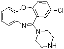 structure of CAS# 14028-44-5, Amoxapine;2-Chloro-11-(1-piperazinyl)dibenz[b,f][1,4]oxazepine