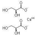 (2S)-2,3-Dihydroxypropanoic acid calcium salt (2:1) molecular structure (CAS 14028-63-8)