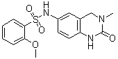structure of CAS# 1403764-72-6, 2-Methoxy-N-(3-methyl-2-oxo-1,2,3,4-tetrahydroquinazolin-6-yl)benzenesulfonamide