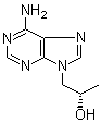 结构式 CAS# 14047-27-9, L-(+)-9-(2-羟基丙基)腺嘌呤