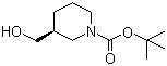 (R)-1-Boc-3-(hydroxymethyl)piperidine molecular structure (CAS 140695-85-8)