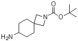 7-Amino-2-azaspiro[3.5]nonane-2-carboxylic acid 1,1-dimethylethyl ester molecular structure (CAS 1408075-19-3)