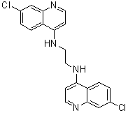 N1,N2-Bis(7-chloro-4-quinolinyl)-1,2-ethanediamine molecular structure (CAS 140926-75-6)