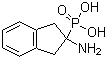 structure of CAS# 141120-17-4, 2-Aminoindan-2-phosphonic acid;P-(2-Amino-2,3-dihydro-1H-inden-2-yl)phosphonic acid