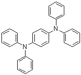 structure of CAS# 14118-16-2, N,N,N'N'-Tetraphenyl-1,4-benzenediamine;1,4-Bis(diphenylamino)benzene; 1-N,1-N,4-N,4-N-Tetraphenylbenzene-1,4-diamine; N,N,N',N'-Tetraphenyl-1,4-phenylenediamine