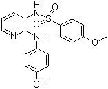 结构式 CAS# 141430-65-1, N-[2-[(4-羟基苯基)氨基]-3-吡啶基]-4-甲氧基苯磺酰胺