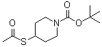 structure of CAS# 141699-66-3, 4-Acetylthio-1-(tert-butoxycarbonyl)piperidine;4-Acetylthio-1-(tert-butoxycarbonyl)piperidine; tert-Butyl 4-(acetylthio)piperidine-1-carboxylate