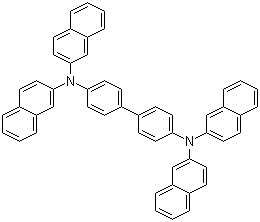 结构式 CAS# 141752-82-1, N,N,N',N'-四(2-萘基)-1,1'-联苯-4,4'-二胺
