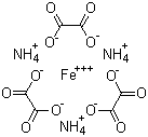 structure of CAS# 14221-47-7, Ferric ammonium oxalate