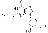 结构式 CAS# 142554-22-1, N2-异丁基-2'-脱氧鸟苷