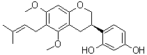 结构式 CAS# 142561-10-2, 粗毛甘草素 D