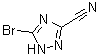 structure of CAS# 1427475-12-4, 5-Bromo-1H-1,2,4-triazole-3-carbonitrile
