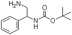tert-Butyl N-(2-amino-1-phenylethyl)carbamate molecular structure (CAS 142910-85-8)