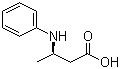 (S)-3-(Phenylamino)butanoic acid molecular structure (CAS 142925-36-8)