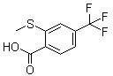 structure of CAS# 142994-05-6, 2-Methylsulfanyl-4-trifluoromethylbenzoic acid