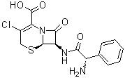 [6R-[6alpha,7beta(S*)]]-7-[(Aminophenylacetyl)amino]-3-chloro-8-oxo-5-thia-1-azabicyclo[4.2.0]oct-2-ene-2-carboxylic acid molecular structure (CAS 143059-69-2)